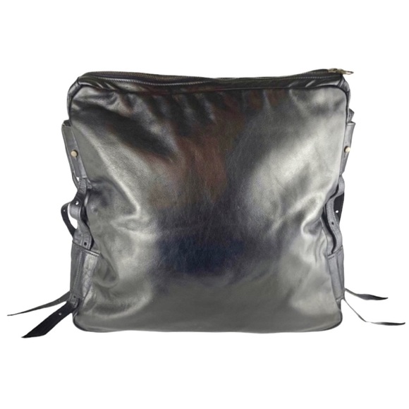 Large Leather Jas M.B. London Black Shoulder Handbag with Dustbag - Picture 9 of 16